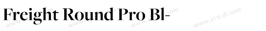 Freight Round Pro Bl字体转换